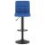 Scaune de bar, 2 buc., albastru, material textil GartenMobel Dekor