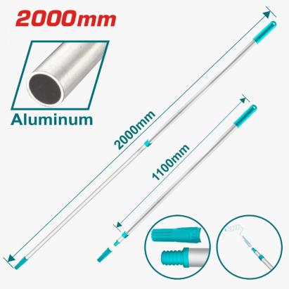 Tija telescopica TOTAL din aluminiu, extensibila 110-200 cm