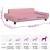 Pat de câini, roz, 100x54x33 cm, catifea GartenMobel Dekor