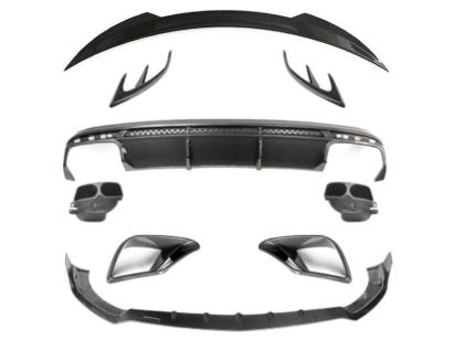 Pachet de carbon de accesorii și spoilere potrivit pentru Mercedes S-Class Coupe C217 2017-2020 pentru modelul echipat cu pachet S63 Performance AutoTuning