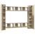 Set de dulapuri TV, 10 piese, stejar sonoma, lemn prelucrat GartenMobel Dekor