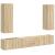 Set de dulapuri TV, 5 piese, stejar sonoma, lemn prelucrat GartenMobel Dekor
