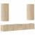 Set dulap TV, 5 piese, stejar sonoma, lemn prelucrat GartenMobel Dekor