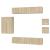 Set dulap TV, 8 piese, stejar sonoma, lemn prelucrat GartenMobel Dekor