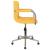 Scaun de birou pivotant, galben muștar, material textil GartenMobel Dekor