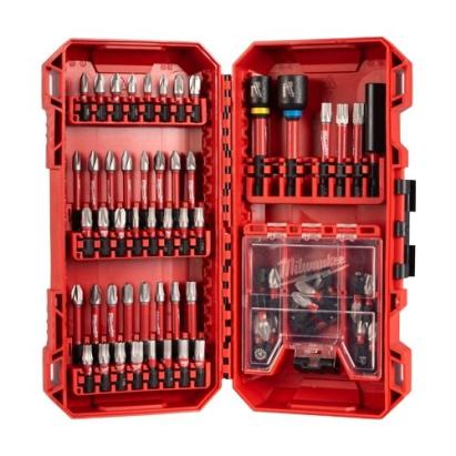 Trusă profesională Milwaukee Shockwave cu 67 biți, suport magnetic și 2 chei