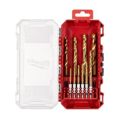 Set 10 burghie pentru metal Milwaukee Shockwave HSS-G Titan 3-10 mm Hex