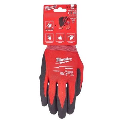 Manusi antitaiere Milwaukee Nivel A, marimea M/8, cu nitril si SmartSwipe