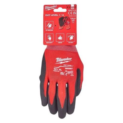 Manusi antitaiere Milwaukee nivel A, marimea XL/10, cu nitril