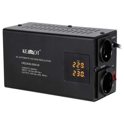 Stabilizator de tensiune automat 2000VA Kemot, protectie 230V
