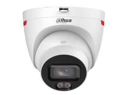 Camera IP Dahua dome eyeball 6MP WizColor cu microfon, IP67 si lumina calda