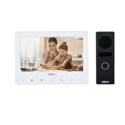 Kit videointerfon Dahua analog 7 inch, 1 usa, camera 1.3MP, KTA03M