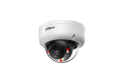 Camera IP dome Dahua 6MP cu PoE, microfon si Smart Dual Light 30m