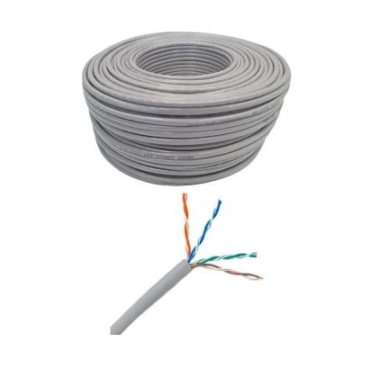 Cablu retea CAT6 UTP CCA 100m, 4x2x0.50 mm, gri pentru LAN