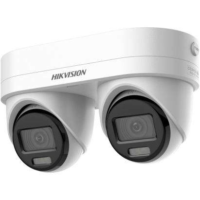 Camera supraveghere IP Hikvision 4MP dual-lens, IR 30 m, audio, alarma