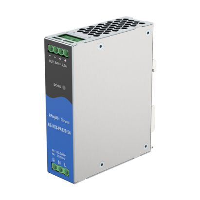Sursă de alimentare în comutație 54V 2.2A 120W pe șină DIN Ruijie Reyee