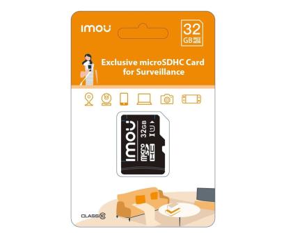Card MicroSD IMOU 32GB Clasa 10, 95 MB/s, pentru camere supraveghere