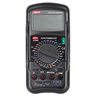 Multimetru digital profesional Uni-T UT55 cu afișaj LCD și snur de prindere