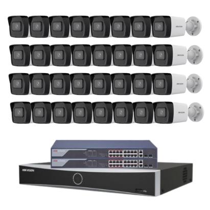 Sistem supraveghere Hikvision 32 camere 4MP, NVR 32 canale, PoE