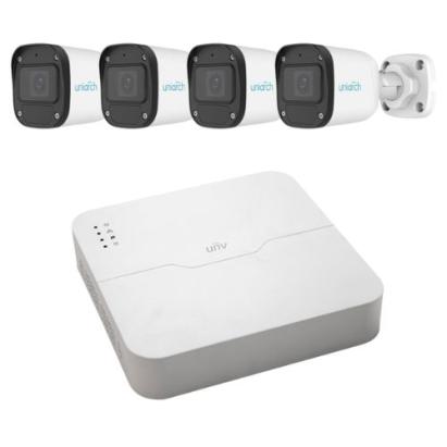 Sistem supraveghere Uniarch cu 4 camere IP 2MP Full HD, PoE si microfon