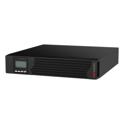 UPS online Hikvision 900W cu sinus pur, PFC activ si 2 baterii 12V/9Ah
