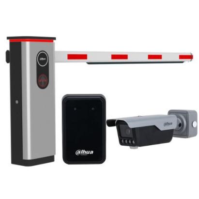 Kit bariera auto Dahua cu camera ANPR 4MP, brat LED 3 m si detector vehicul