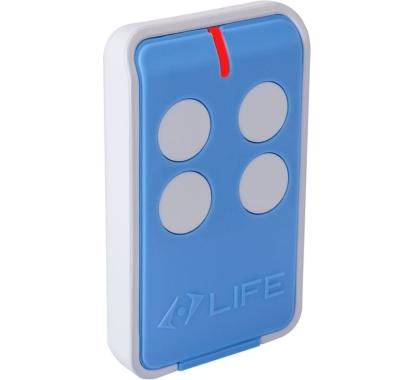 Telecomandă pentru automatizări de poartă Life, 4 taste, rolling code, MAXI04-BLUE