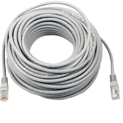 Patchcord UTP CAT6 CCA 25m gri cu mufe RJ45, 8x0.5 mm