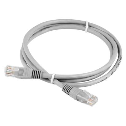 Patchcord UTP CAT6 CCA 5m gri cu mufe RJ45 pentru retea