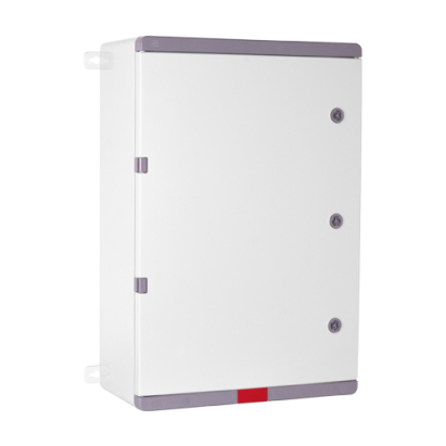 Cutie de distributie IP67 din ABS gri cu placa metalica 400x500x240 mm
