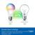 Set 4 becuri smart Wi‑Fi TP-Link Tapo E27 RGB, 806 lm, lumină reglabilă
