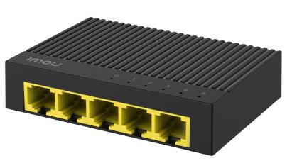 Switch IMOU SG105C cu 5 porturi Gigabit, Plug and Play si LED