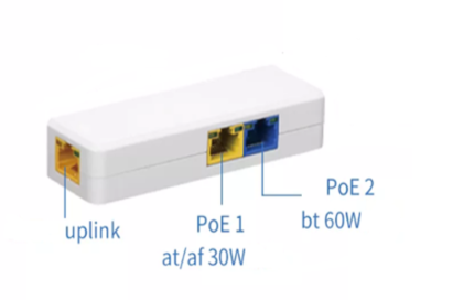 Modul retransmitere PoE in cascada 60W pentru camere IP, POE-69P30F