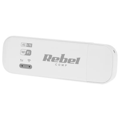 Modem 4G LTE Wi-Fi Rebel RB-0700, router mobil compact cu alimentare USB