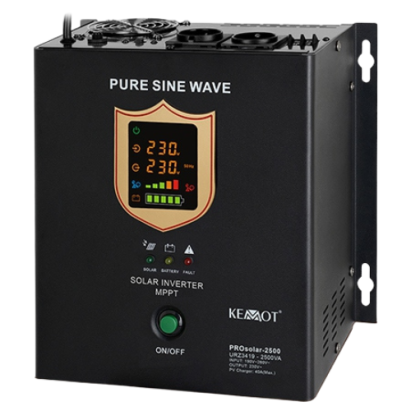 Invertor solar off-grid Kemot ProSolar 1800W, 24V, MPPT, unda sinusoidala pura