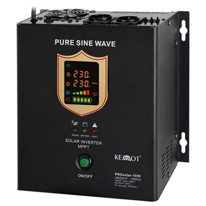 Invertor solar 1000VA 12V cu unda pura si incarcare 20A Kemot