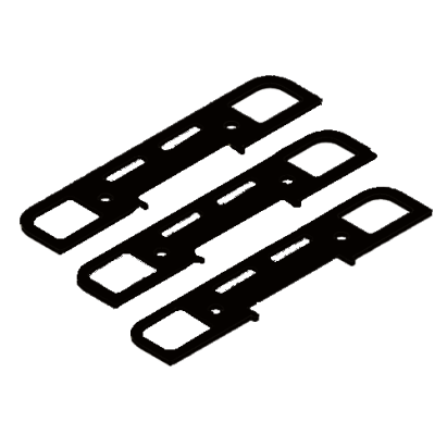 Set 3 adaosuri pentru inchizator yala ELECTRA, negru, 2-3-5 mm