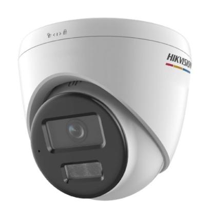 Camera IP Hikvision 2MP ColorVu cu audio bidirectional, alarma activa si PoE