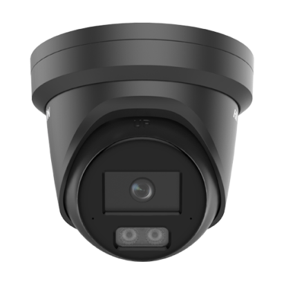 Camera IP Hikvision 4MP ColorVu 3, 2.8 mm, IR/WL 30 m, 2 microfoane, neagra