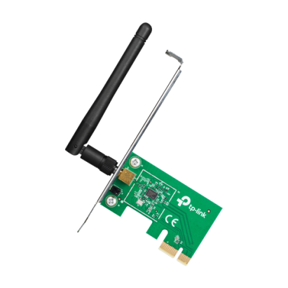 Placă de rețea Wi-Fi 4 TP-Link TL-WN781ND, 150 Mbps, PCI Express, 2.4 GHz