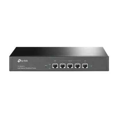 Router Gigabit TP-Link Omada TL-R480T+ cu 5 porturi RJ45 si Load Balancing