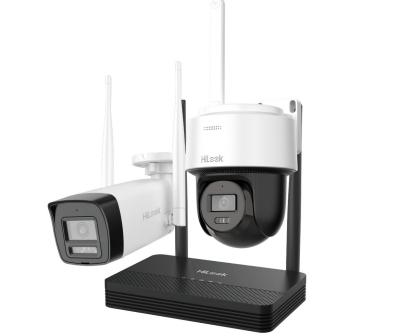 Kit supraveghere IP wireless HiLook cu 2 camere 2MP, audio si NVR 4 canale