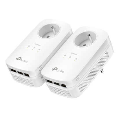 Kit Powerline TP-Link TL-PA8030P AV1300 cu 3 porturi Gigabit si priza integrata
