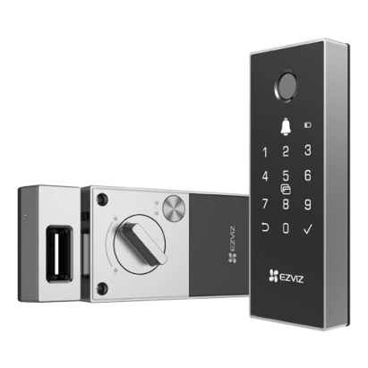 Yala inteligenta EZVIZ CS-DL03 Pro Wi-Fi cu amprenta, cod si alarma