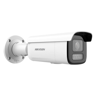 Camera IP Hikvision 4MP AcuSense varifocala 2.8-12 mm, IR/WL 60 m, audio, IK10