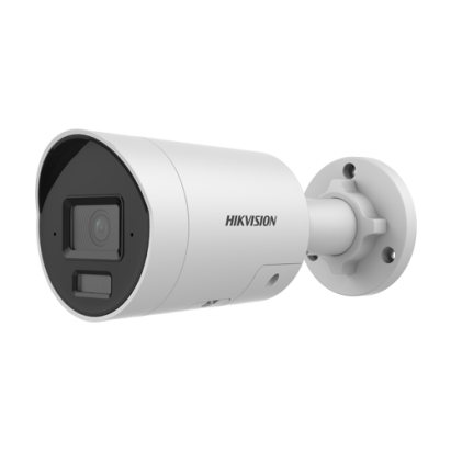 Camera IP Hikvision 4MP AcuSense cu audio, IR 40 m si stroboscop, 2.8 mm