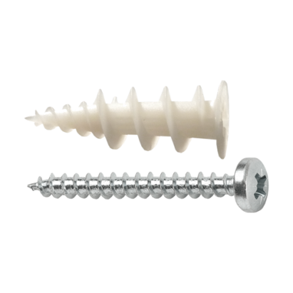 Diblu autoperforant pentru gips-carton din nylon cu surub, 50 buc, CELO