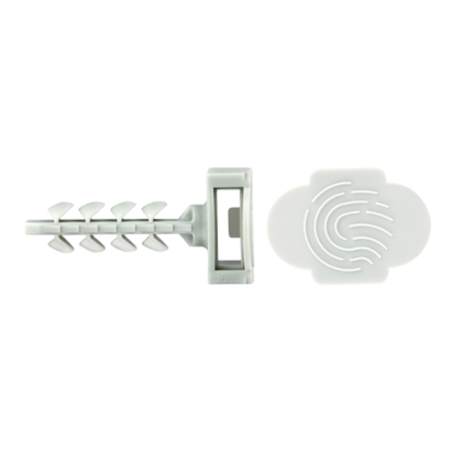 Diblu fixare colier 6x30 mm, cap mare gri, InsertFIX CELO, 125 buc