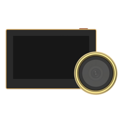 Vizor electronic smart EZVIZ HP2 Wi‑Fi Full HD 1080P, 4.3 inch, auriu