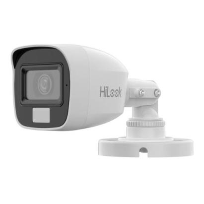 Camera supraveghere TurboHD HiLook 2MP cu audio, IR 20m, lumina alba, IP66